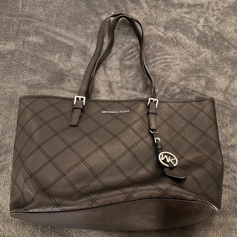 Michael Kors Black Quilted Tote